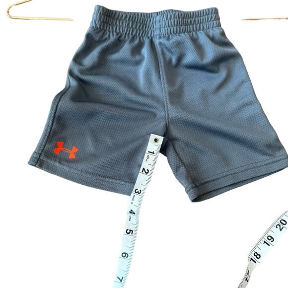 Under Armour Gray Shorts with Orange Logo - Size 12 Months - Picture 6 of 8